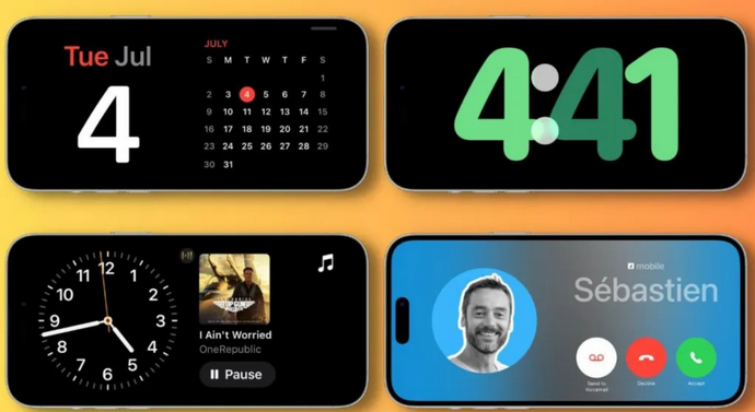 金山苹果手机维修分享iOS17横屏充电待机显示有什么好处 